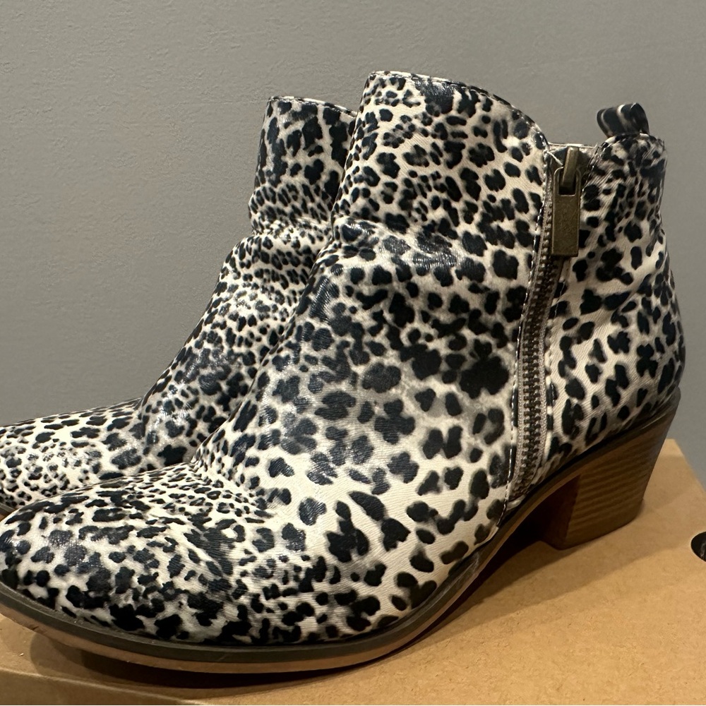 Leopard Print Ankle Boots